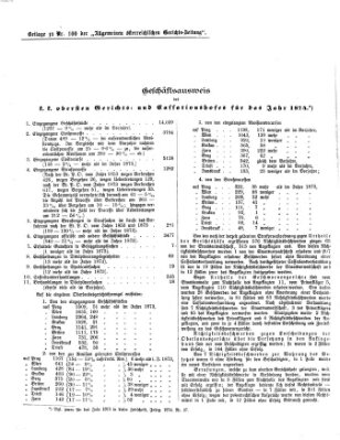 Allgemeine österreichische Gerichts-Zeitung Freitag 10. Dezember 1875