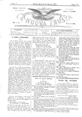 La nuova frusta (La frusta) Donnerstag 12. August 1875