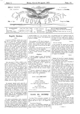 La nuova frusta (La frusta) Donnerstag 26. August 1875