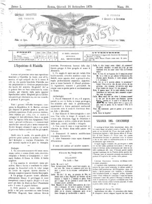 La nuova frusta (La frusta) Donnerstag 16. September 1875