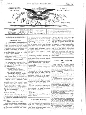 La nuova frusta (La frusta) Donnerstag 4. November 1875