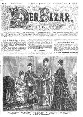 Der Bazar Montag 11. Januar 1875