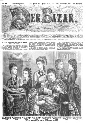 Der Bazar Montag 15. März 1875