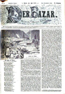 Der Bazar Montag 26. Juli 1875