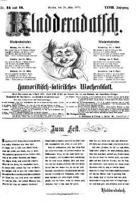 Kladderadatsch Sonntag 28. März 1875