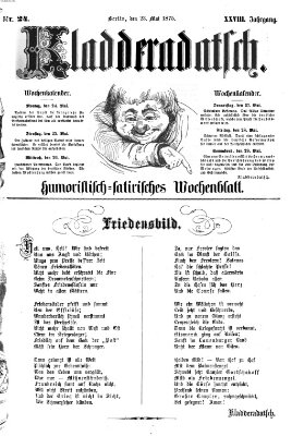 Kladderadatsch Sonntag 23. Mai 1875