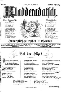 Kladderadatsch Sonntag 11. Juli 1875