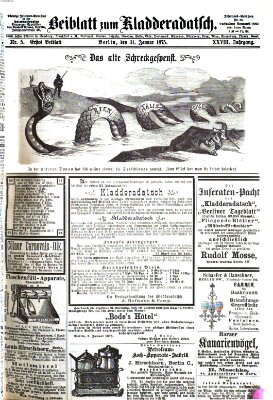 Kladderadatsch Sonntag 31. Januar 1875