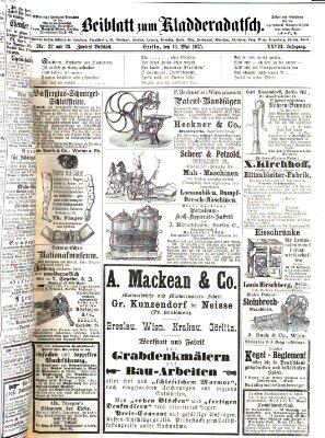 Kladderadatsch Sonntag 16. Mai 1875