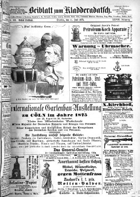 Kladderadatsch Sonntag 11. Juli 1875