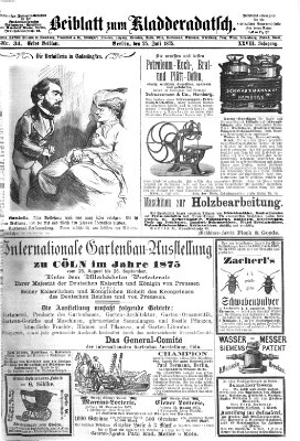 Kladderadatsch Sonntag 25. Juli 1875