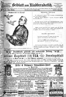 Kladderadatsch Sonntag 24. Oktober 1875