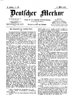 Deutscher Merkur Samstag 8. Mai 1875