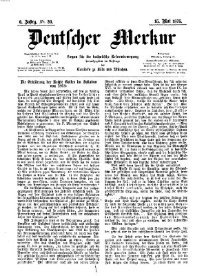 Deutscher Merkur Samstag 15. Mai 1875