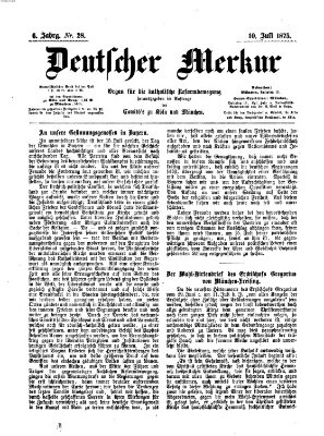 Deutscher Merkur Samstag 10. Juli 1875