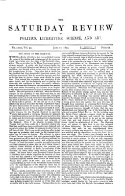 Saturday review Samstag 19. Juni 1875