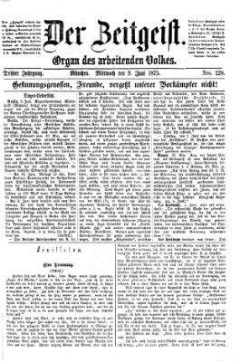 Der Zeitgeist Mittwoch 9. Juni 1875