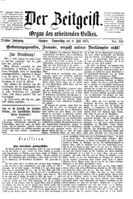 Der Zeitgeist Donnerstag 8. Juli 1875