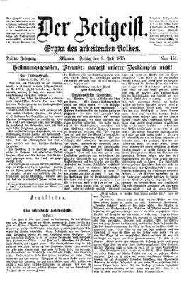 Der Zeitgeist Freitag 9. Juli 1875