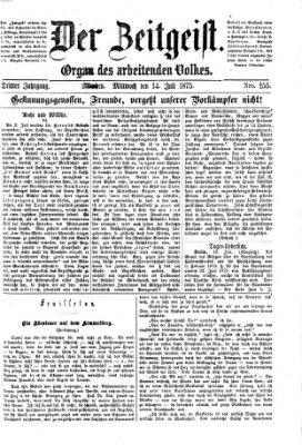 Der Zeitgeist Mittwoch 14. Juli 1875