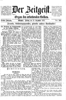 Der Zeitgeist Freitag 17. Dezember 1875