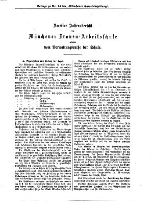 Münchener Gemeinde-Zeitung Sonntag 28. November 1875