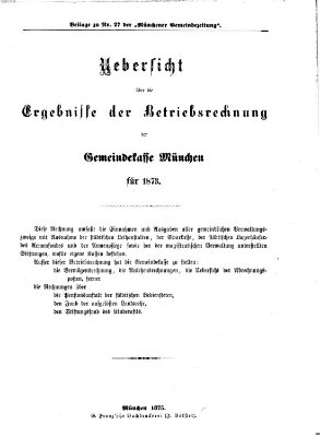 Münchener Gemeinde-Zeitung Mittwoch 7. April 1875