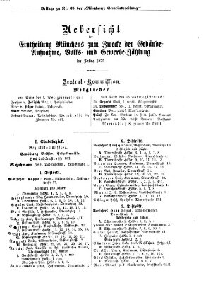 Münchener Gemeinde-Zeitung Sonntag 7. November 1875