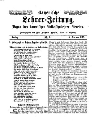 Bayerische Lehrerzeitung Freitag 5. Februar 1875