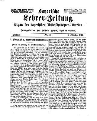 Bayerische Lehrerzeitung Freitag 8. Oktober 1875