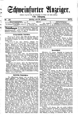 Schweinfurter Anzeiger Freitag 29. Januar 1875