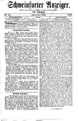 Schweinfurter Anzeiger Freitag 5. März 1875