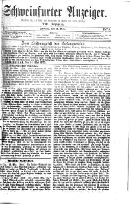 Schweinfurter Anzeiger Freitag 14. Mai 1875