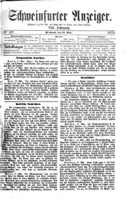 Schweinfurter Anzeiger Mittwoch 19. Mai 1875