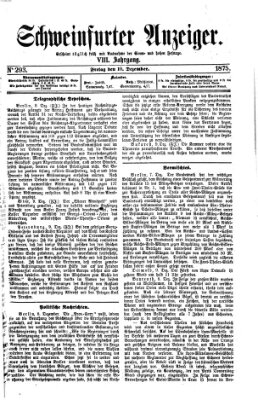 Schweinfurter Anzeiger Freitag 10. Dezember 1875