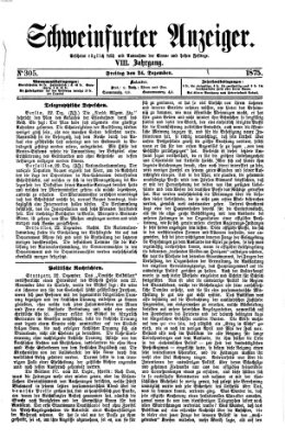 Schweinfurter Anzeiger Freitag 24. Dezember 1875