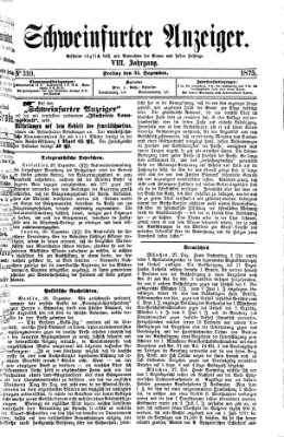 Schweinfurter Anzeiger Freitag 31. Dezember 1875