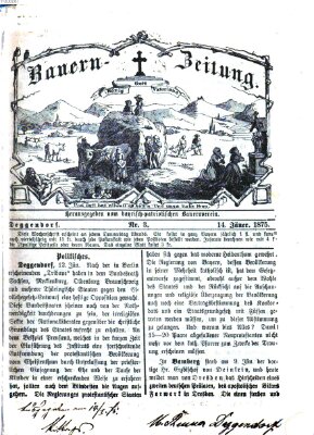 Bauern-Zeitung Donnerstag 14. Januar 1875