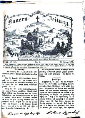 Bauern-Zeitung Donnerstag 28. Januar 1875