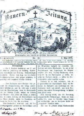 Bauern-Zeitung Donnerstag 6. Mai 1875