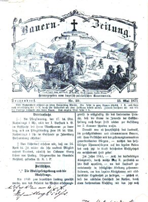 Bauern-Zeitung Donnerstag 13. Mai 1875