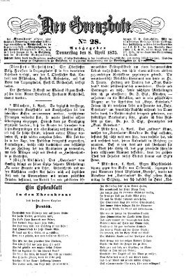 Der Grenzbote Donnerstag 8. April 1875