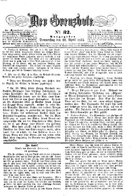 Der Grenzbote Donnerstag 22. April 1875