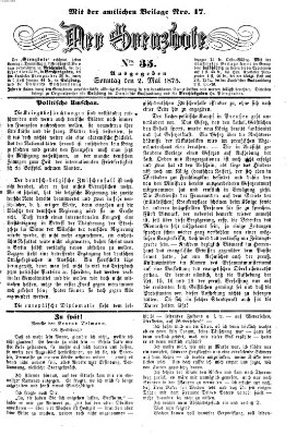 Der Grenzbote Sonntag 2. Mai 1875