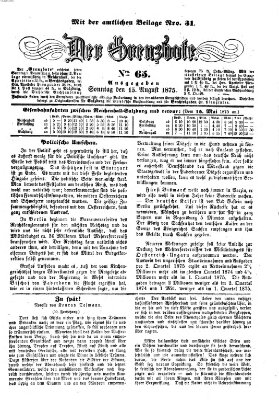 Der Grenzbote Sonntag 15. August 1875