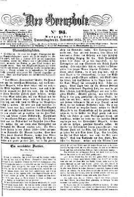 Der Grenzbote Donnerstag 25. November 1875