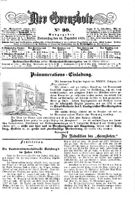 Der Grenzbote Donnerstag 16. Dezember 1875