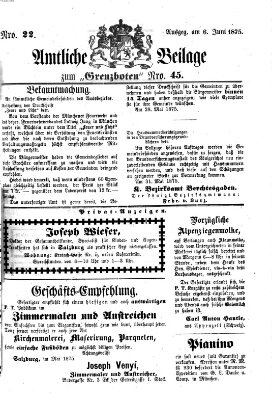 Der Grenzbote Sonntag 6. Juni 1875