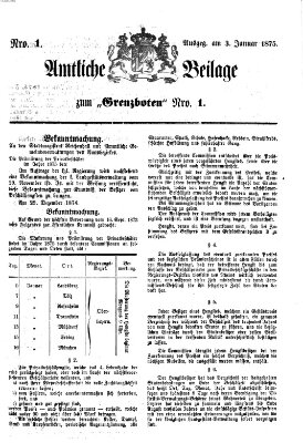 Der Grenzbote Sonntag 3. Januar 1875