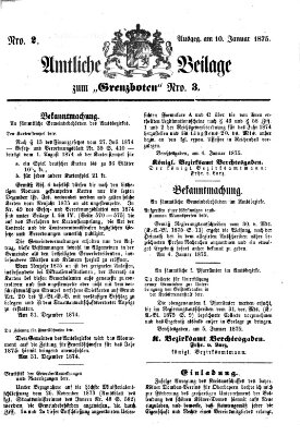 Der Grenzbote Sonntag 10. Januar 1875